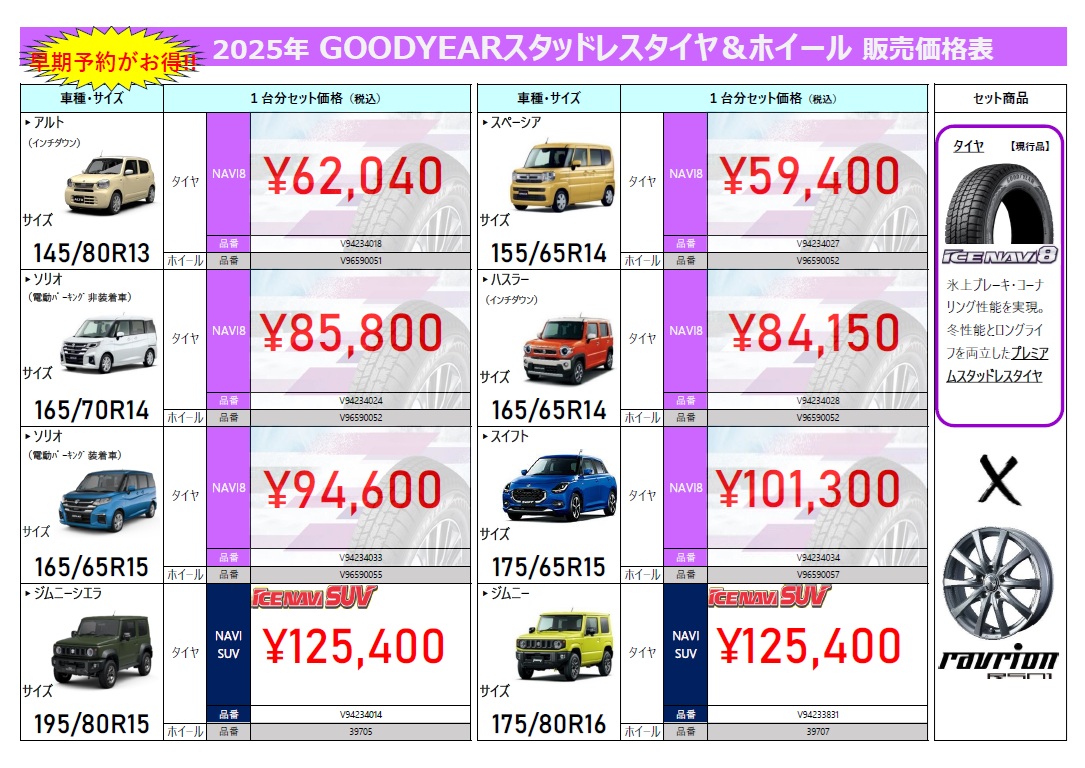 2025-2026冬タイヤセット1